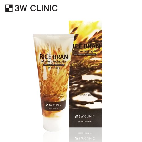 3W CLINIC Rice Bran Moisture Peeling Gel 180ml Available on Seoulbazaar, your online store for trendy korean products.