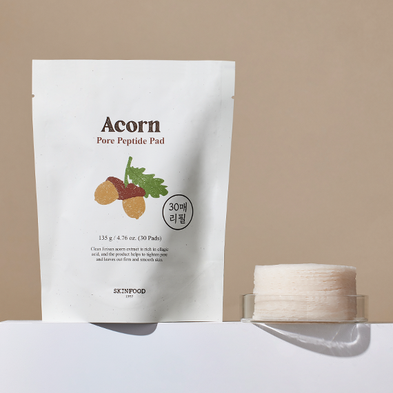 SKINFOOD Acorn Pore Peptide Pad 250g Available on Seoulbazaar, your online store for trendy korean products.