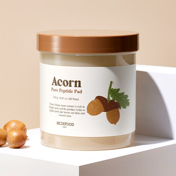 SKINFOOD Acorn Pore Peptide Pad 250g Available on Seoulbazaar, your online store for trendy korean products.