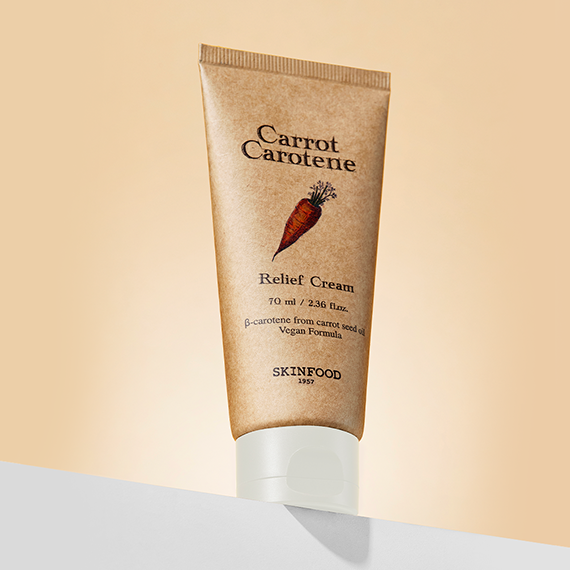 SKINFOOD Carrot Carotene Relief Cream 70ml Available on Seoulbazaar, your online store for trendy korean products.