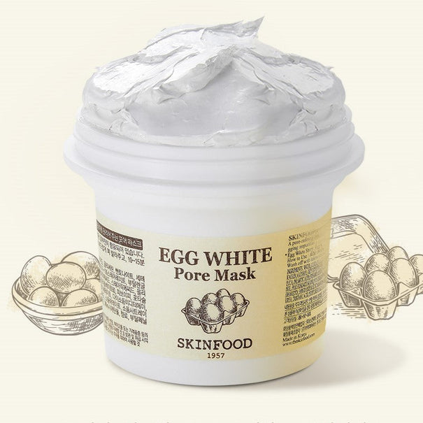 SKINFOOD Egg White Pore Mask 120g Available on Seoulbazaar, your online store for trendy korean products.