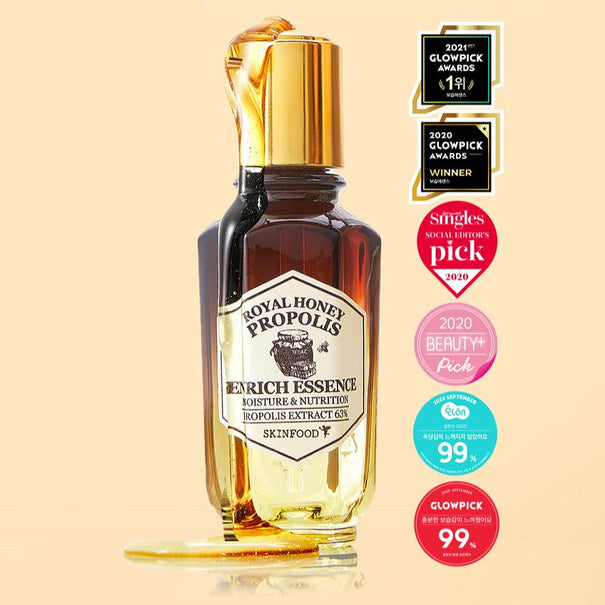 SKINFOOD Royal Honey Propolis Enrich Essence 50ml Available on Seoulbazaar, your online store for trendy korean products.