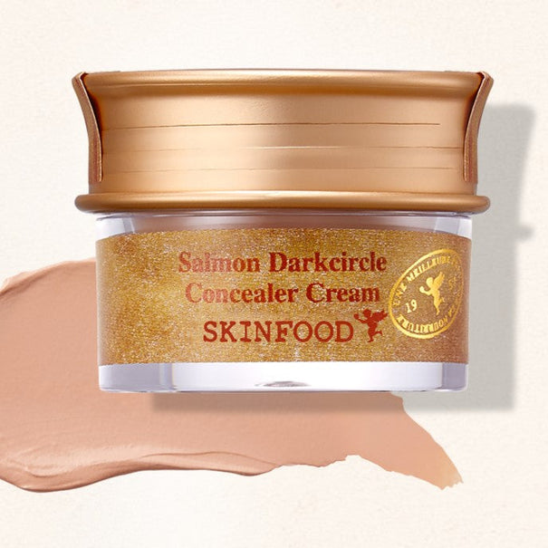 SKINFOOD Salmon Dark Circle Concealer Cream 10g Available on Seoulbazaar, your online store for trendy korean products.