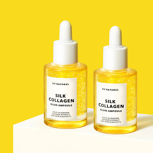 SO NATURAL Silk Collagen Glow Ampoule 30ml Available on Seoulbazaar, your online store for trendy korean products.