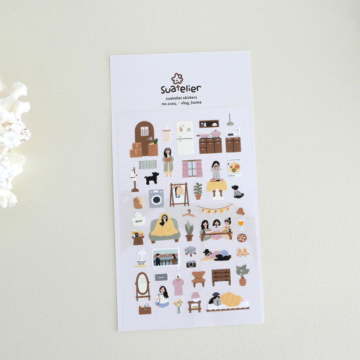 SUATELIER Vlog Home Stickers