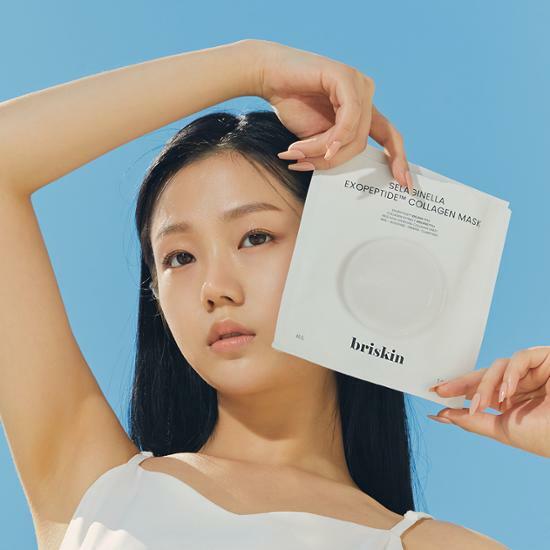 BRISKIN Selaginella Exopeptide Collagen Mask Available on Seoulbazaar, your online store for trendy korean products.