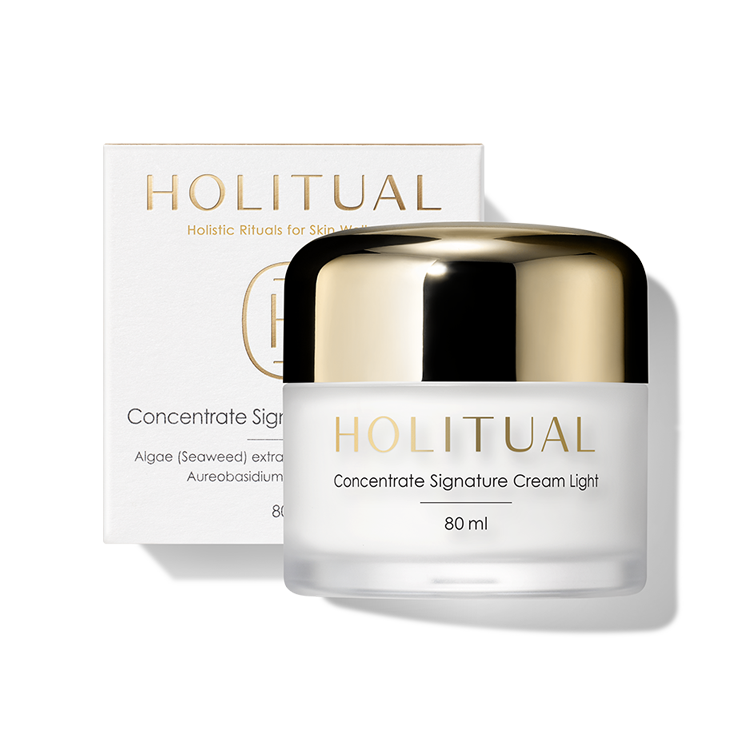 HOLITUAL Concentrate Signature Cream Light 80ml with elegant packaging, designed for premium skincare.