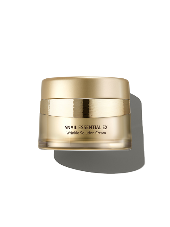 THE SAEM Snail Essential EX Wrinkle Solution Cream 50ml Available on Seoulbazaar, your online store for trendy korean products.