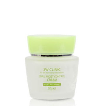 3W CLINIC Snail Moist Control Cream 50g Available on Seoulbazaar, your online store for trendy korean products.