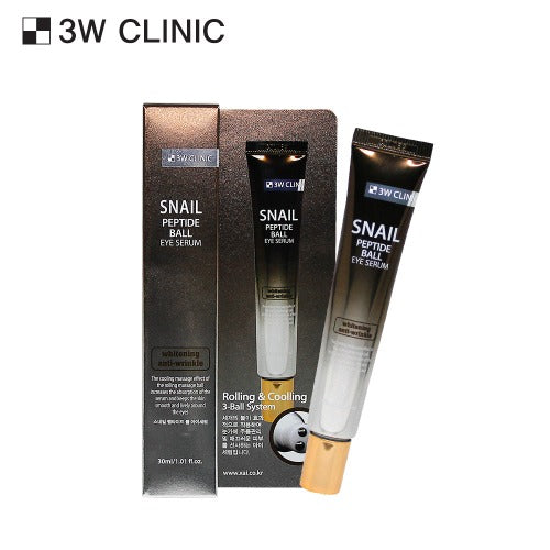 3W CLINIC Snail Peptide Ball Eye Serum 30ml Available on Seoulbazaar, your online store for trendy korean products.