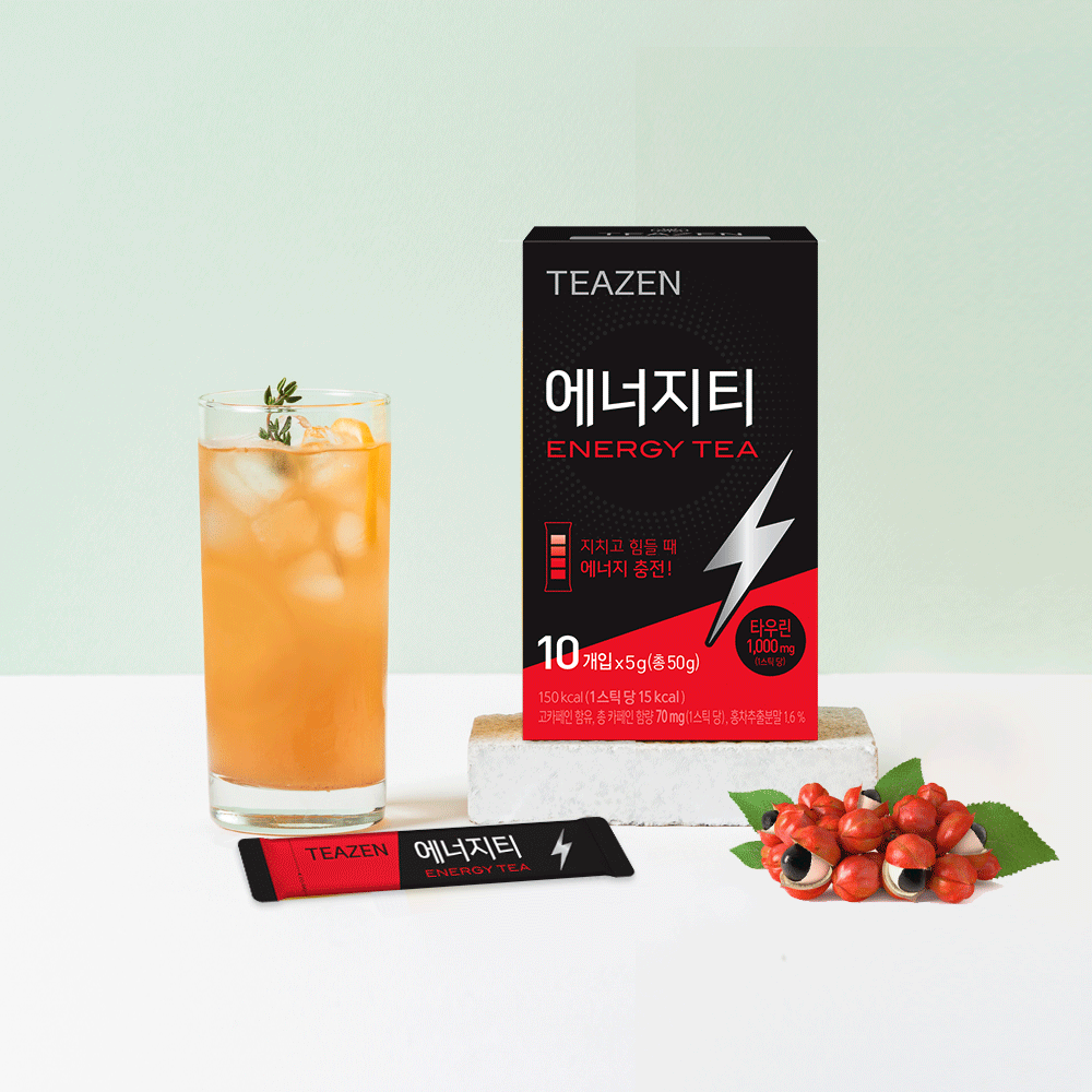 TEAZEN Energy Tea 10 Sticks Available on Seoulbazaar, your online store for trendy korean products.