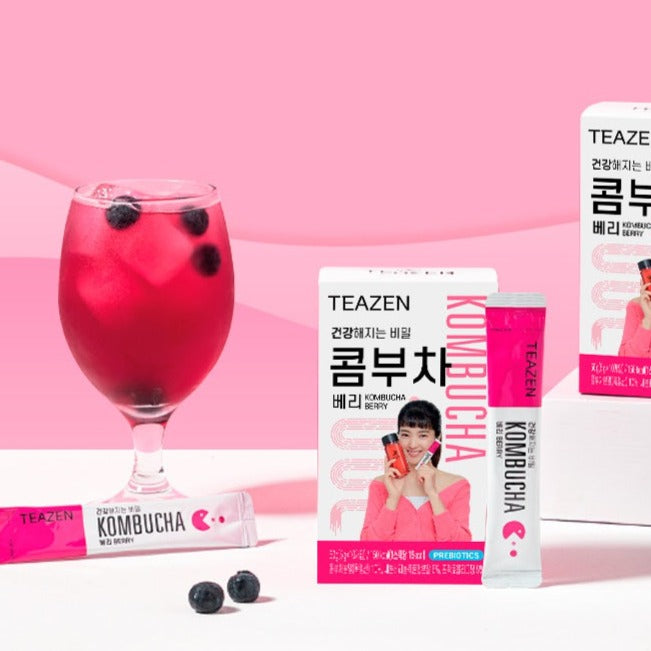 TEAZEN Kombucha Berry 10 Sticks Available on Seoulbazaar, your online store for trendy korean products.