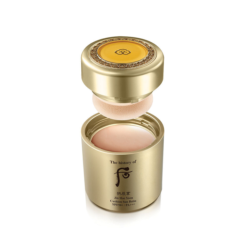 THE WHOO Gong Jin Hyang Jin Hea Yoon Cushion Sun Balm SPF50+PA++++ 13g disponible sur Ma petite Coree, ton Eshop 100% K-beauty en direct de Seoul