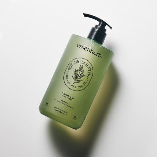 ESSENHERB Tea Tree Acne Daily Wash 500ml Available on Seoulbazaar, your online store for trendy korean products.