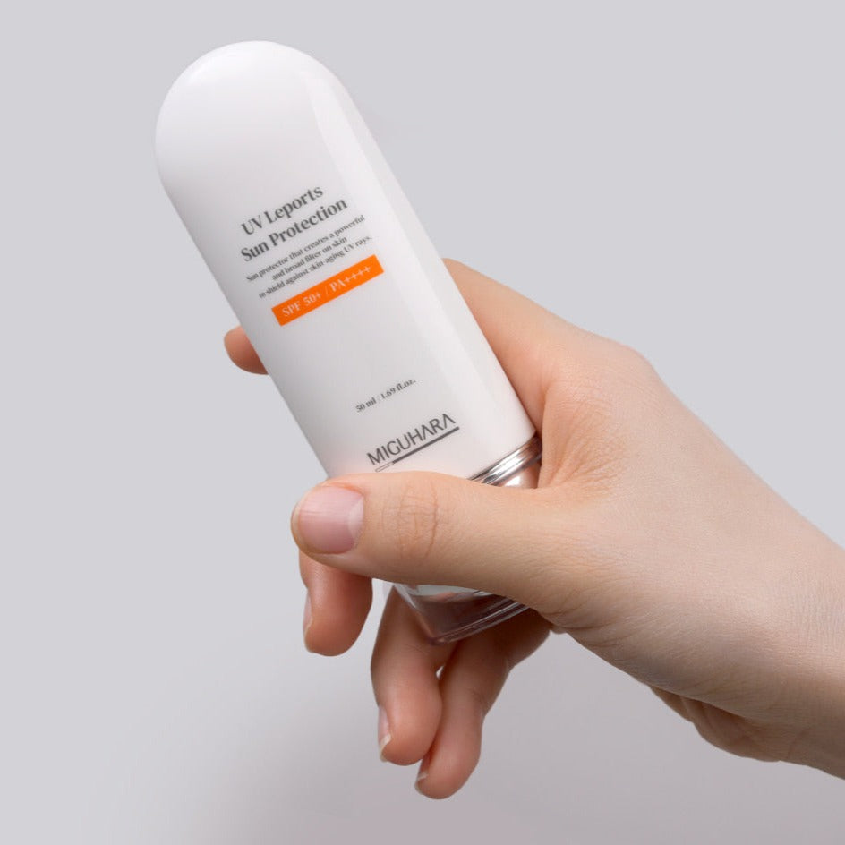 MIGUHARA UV Leports Sun Protection SPF50+ 50ml Available on Seoulbazaar, your online store for trendy korean products.