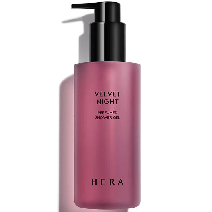 Image of HERA Velvet Night Perfumed Shower Gel 250g bottle with pump.
