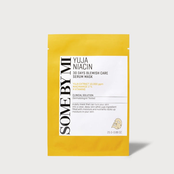 SOME BY MI Yuja Niacin Blemish Care Serum Sheetmask Available on Seoulbazaar, your online store for trendy korean products.