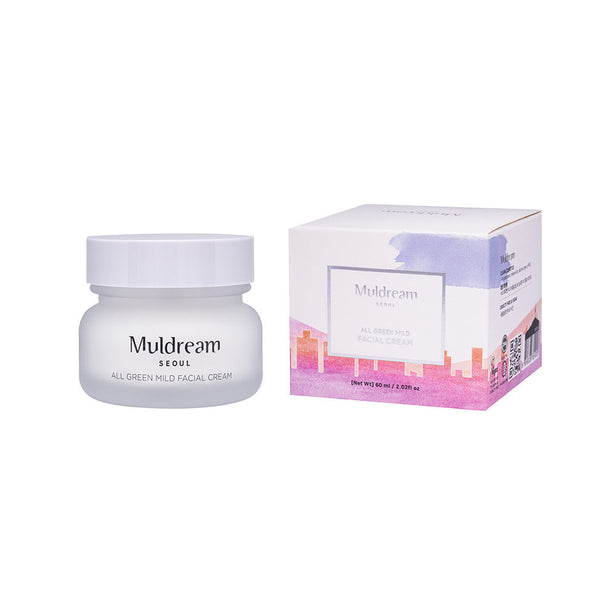 MULDREAM All Green Mild Facial Cream 60ml Available on Seoulbazaar, your online store for trendy korean products.