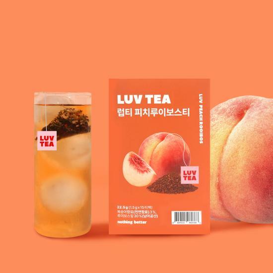 NOTHING BETTER Luv Tea Peach Rooibos (x15) Available on Seoulbazaar, your online store for trendy korean products.