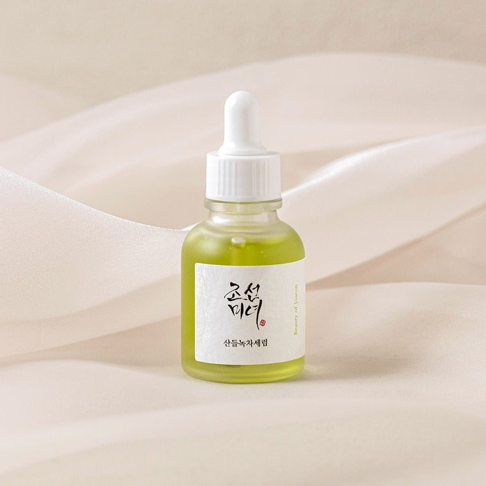 BEAUTY OF JOSEON Calming Serum Green Tea + Panthenol 30ml Available on Seoulbazaar, your online store for trendy korean products.