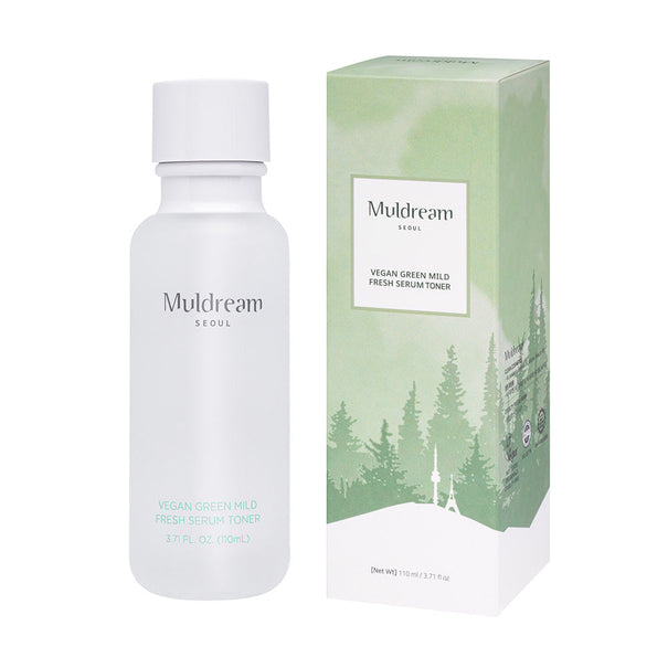 MULDREAM Vegan Green Mild Fresh Serum Skin 110ml Available on Seoulbazaar, your online store for trendy korean products.