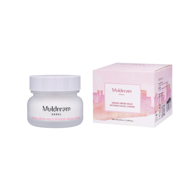 MULDREAM Vegan Green Mild Intense Cream 60ml Available on Seoulbazaar, your online store for trendy korean products.