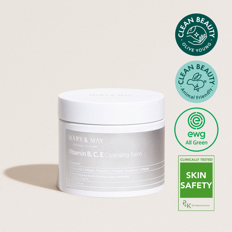 MARY & MAY Vitamin B, C, E Cleansing Balm 120g Available on Seoulbazaar, your online store for trendy korean products.